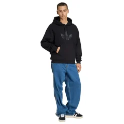 adidas Originals Hættetrøje Trefoil Hoody Black/white Best