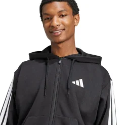 adidas Sport Performance Hættetrøje M 3S FL FZ HD Black/white Hot