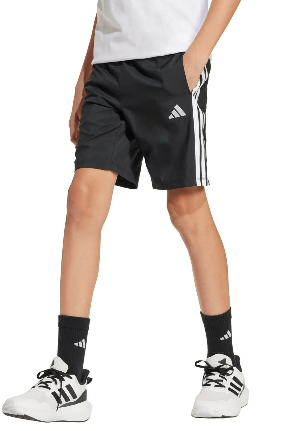 adidas Sport Performance Træningstøj>Træningsshorts J 3S WV SH Black/white