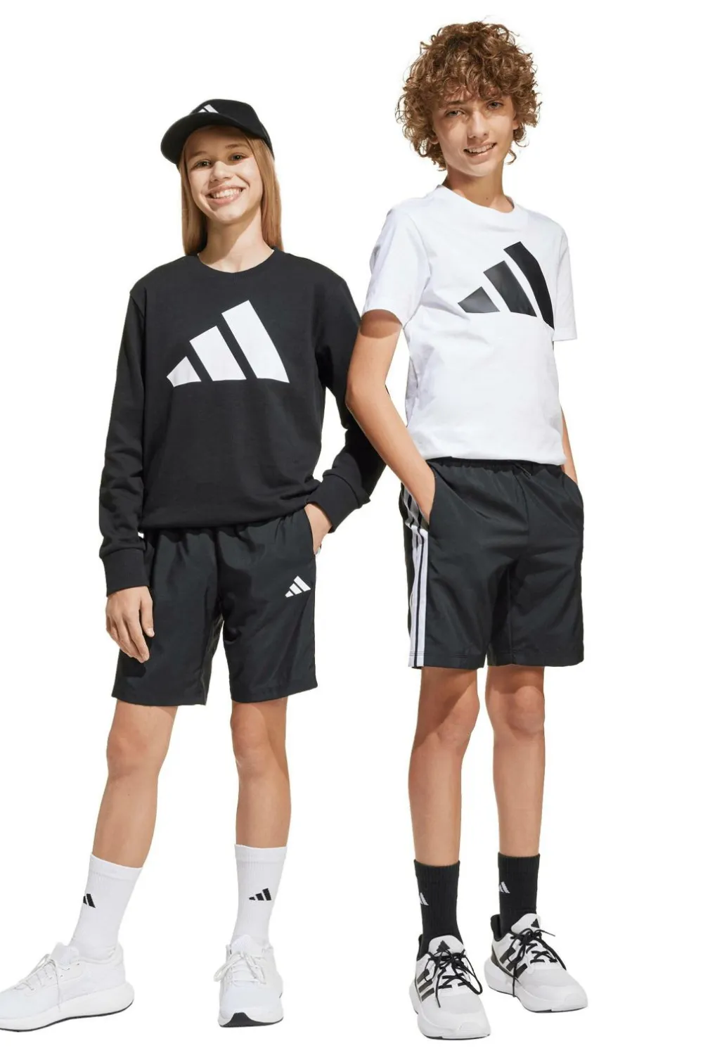 adidas Sport Performance Træningstøj>Træningsshorts J 3S WV SH Black/white
