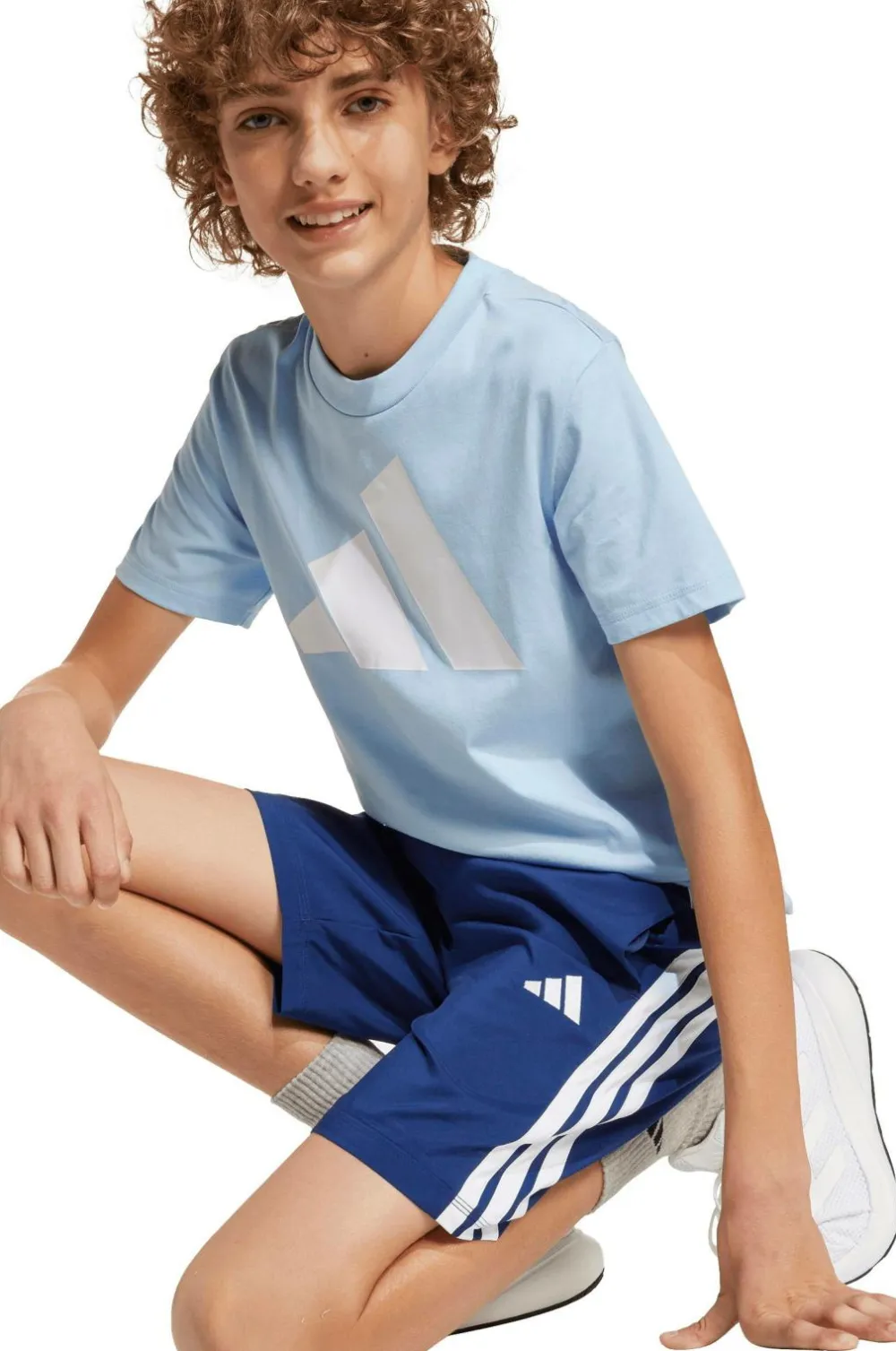 adidas Sport Performance Træningstøj>Træningsshorts J 3S WV SH Dkblue/white