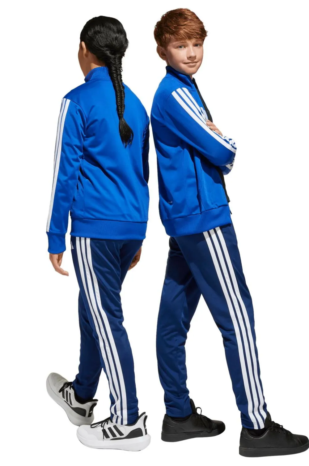 adidas Sport Performance Træningstøj>Træningssæt J 3S Tiberio TS Royblu/white/globlu