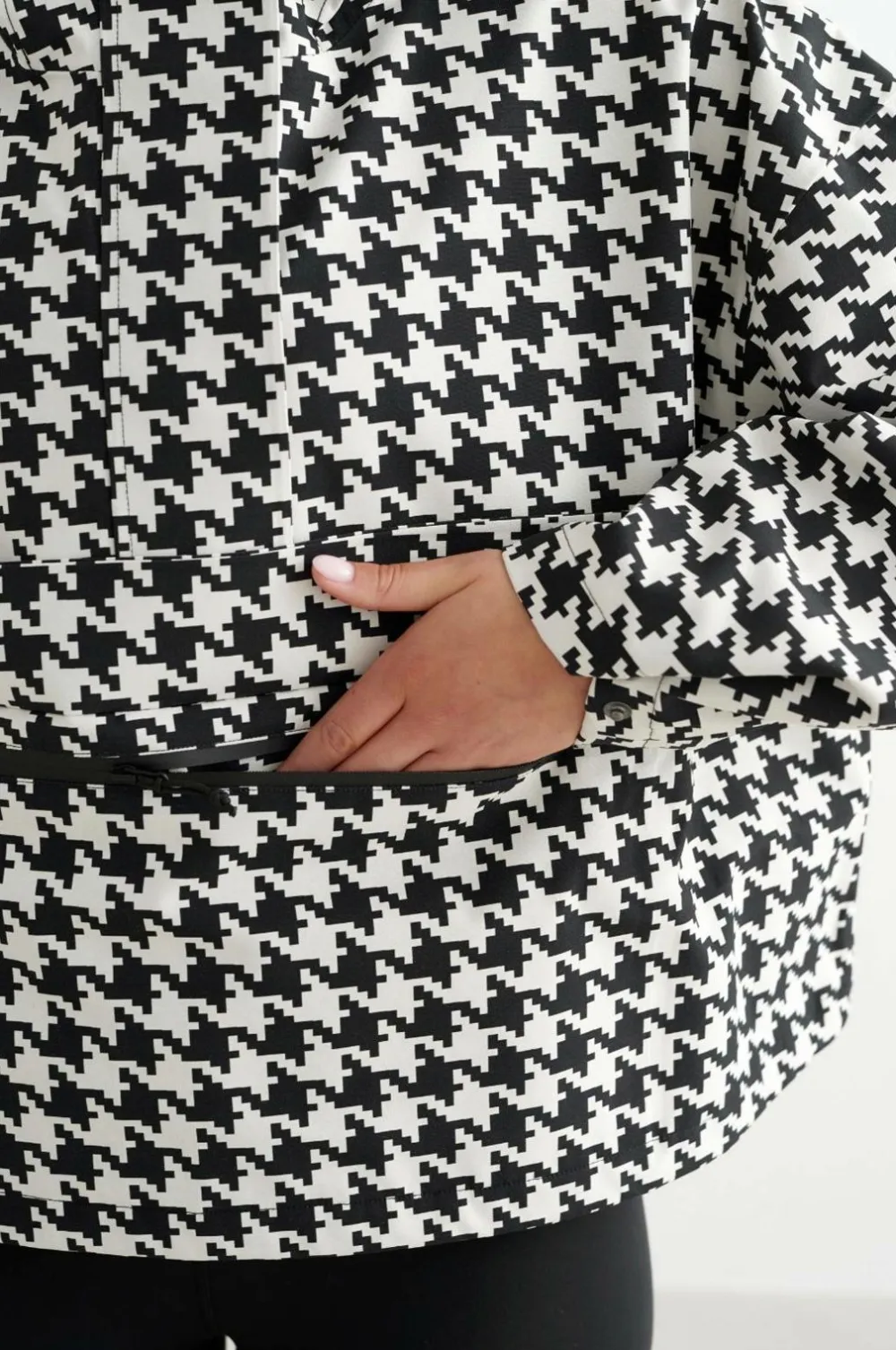 Aim'n Regntøj>Regnjakke Cropped Waterproof Anorak Pepita