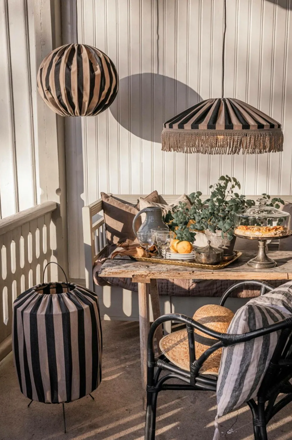 Alde & Lind Udendørsbelysning|Gulvlamper>Gulvlampe Capri H70 Sort/gråbrun