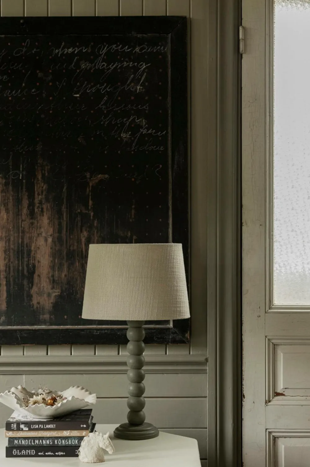 Alde & Lind Lampeskærm Alice D35 oval Grain Sand Best