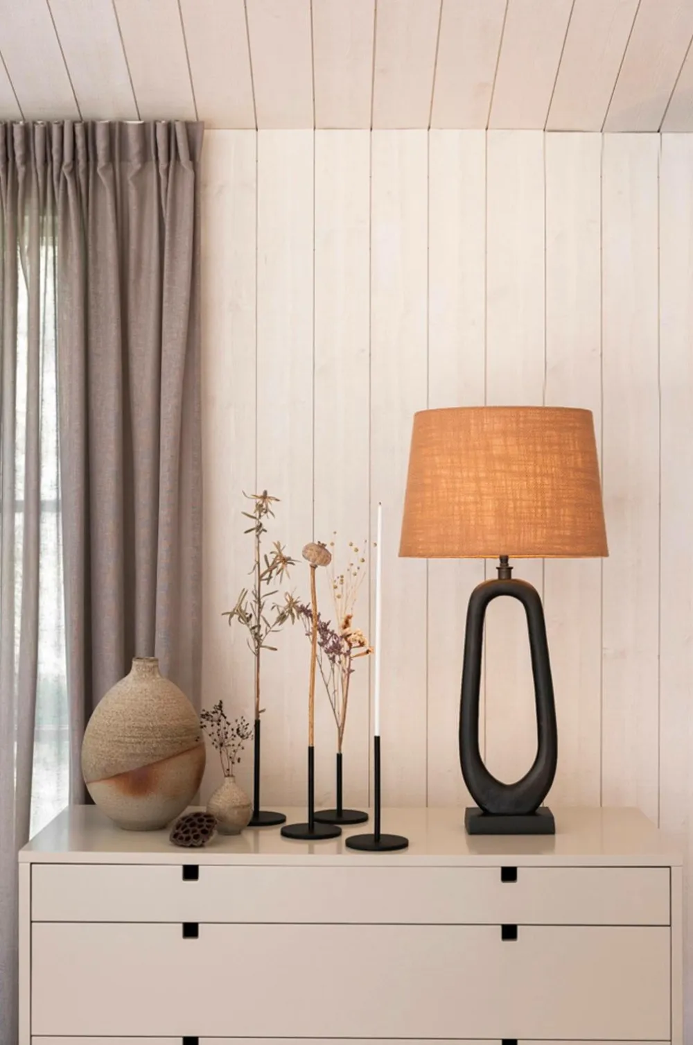 Alde & Lind Lampeskærm Alice D35 oval Grain Corall Hot