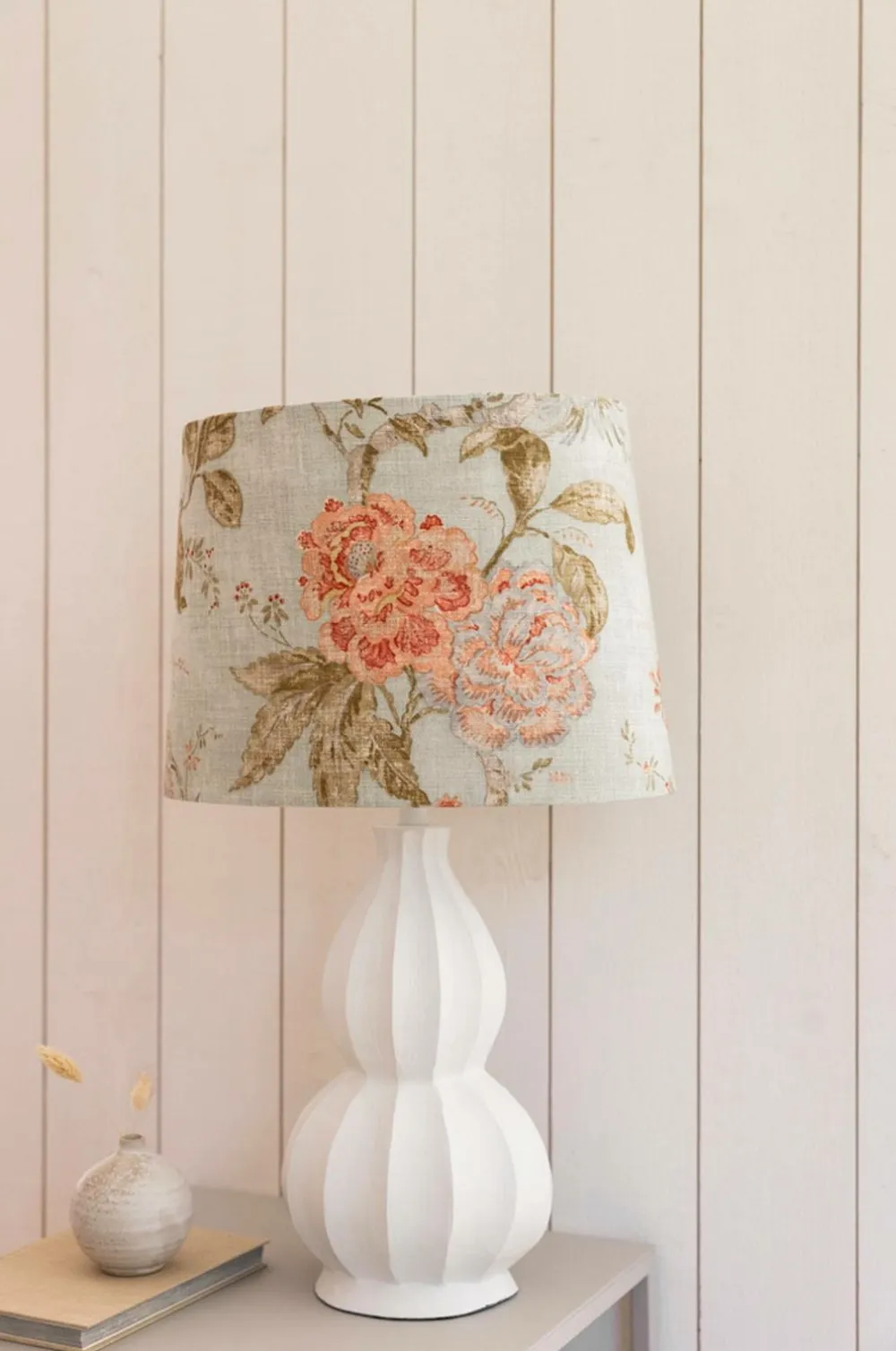 Alde & Lind Lampeskærme>Lampeskærm Alice D35 oval Flower Grøn