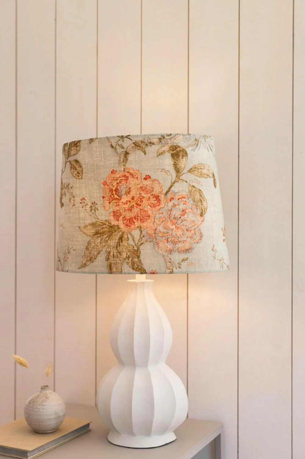 Alde & Lind Lampeskærme>Lampeskærm Alice D35 oval Flower Grøn