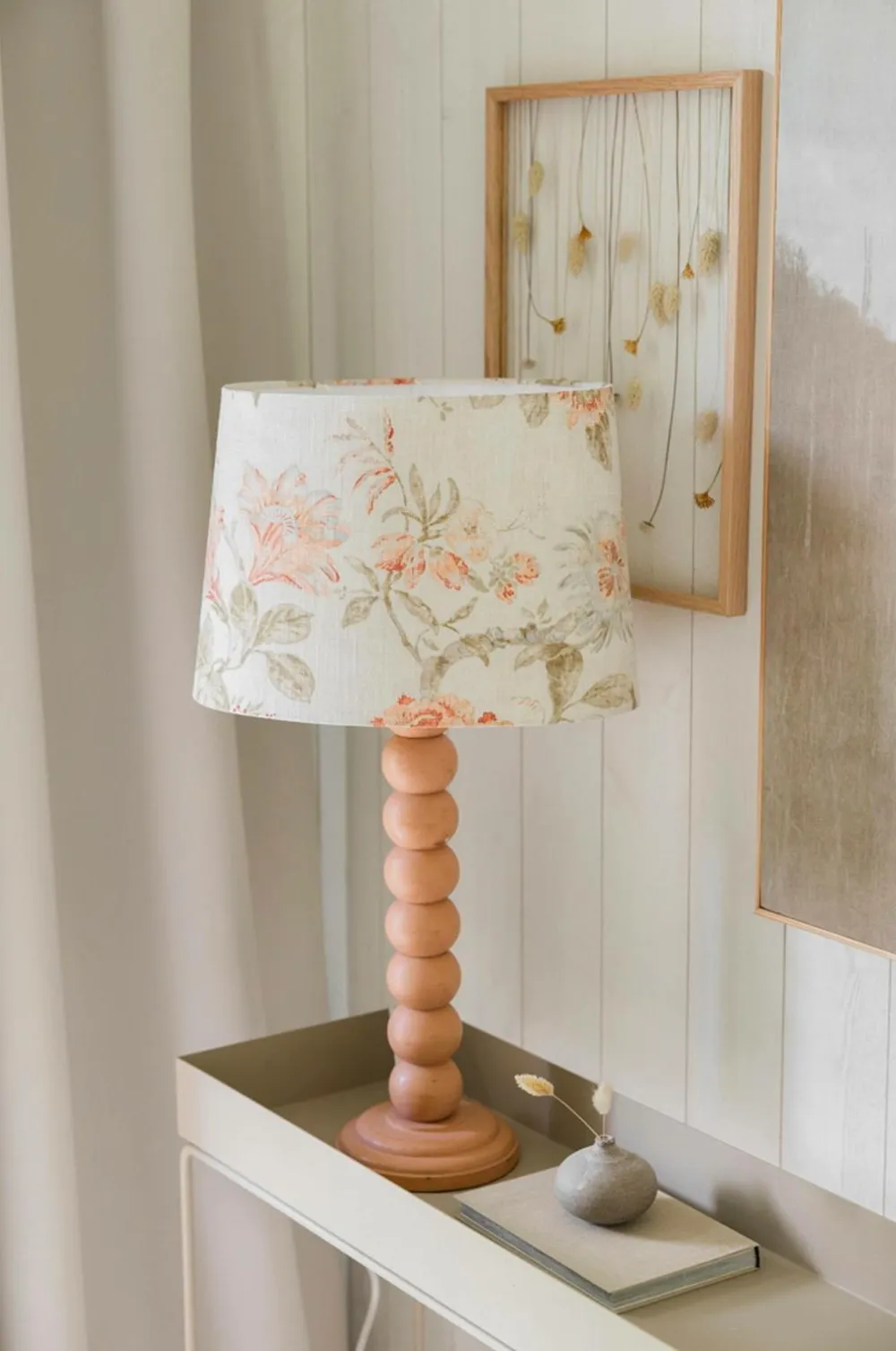 Alde & Lind Lampeskærm Alice D35 oval Flower Beige Sale