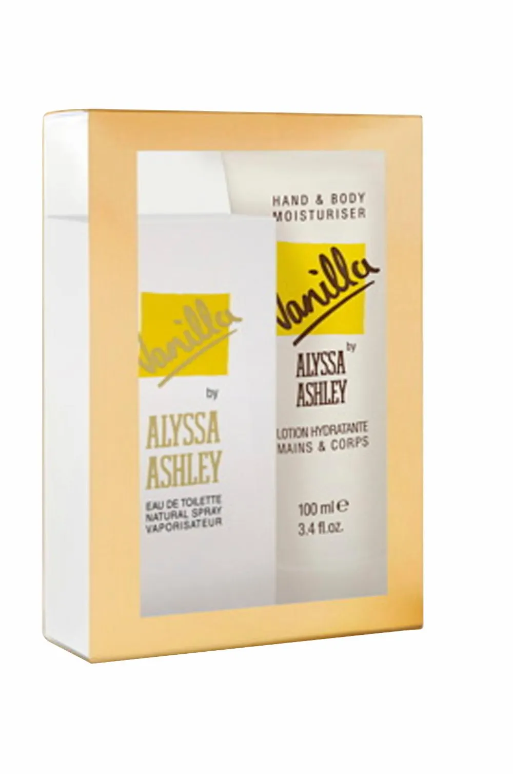Alyssa Ashley Giftbox Vanilla Edt 25 Ml+ Hand & Body Lotion 100 Ml No Color Clearance