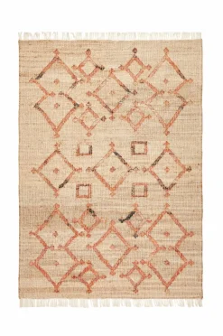 La Redoute AM.PM Panaji jute tæppe Naturlig/rød