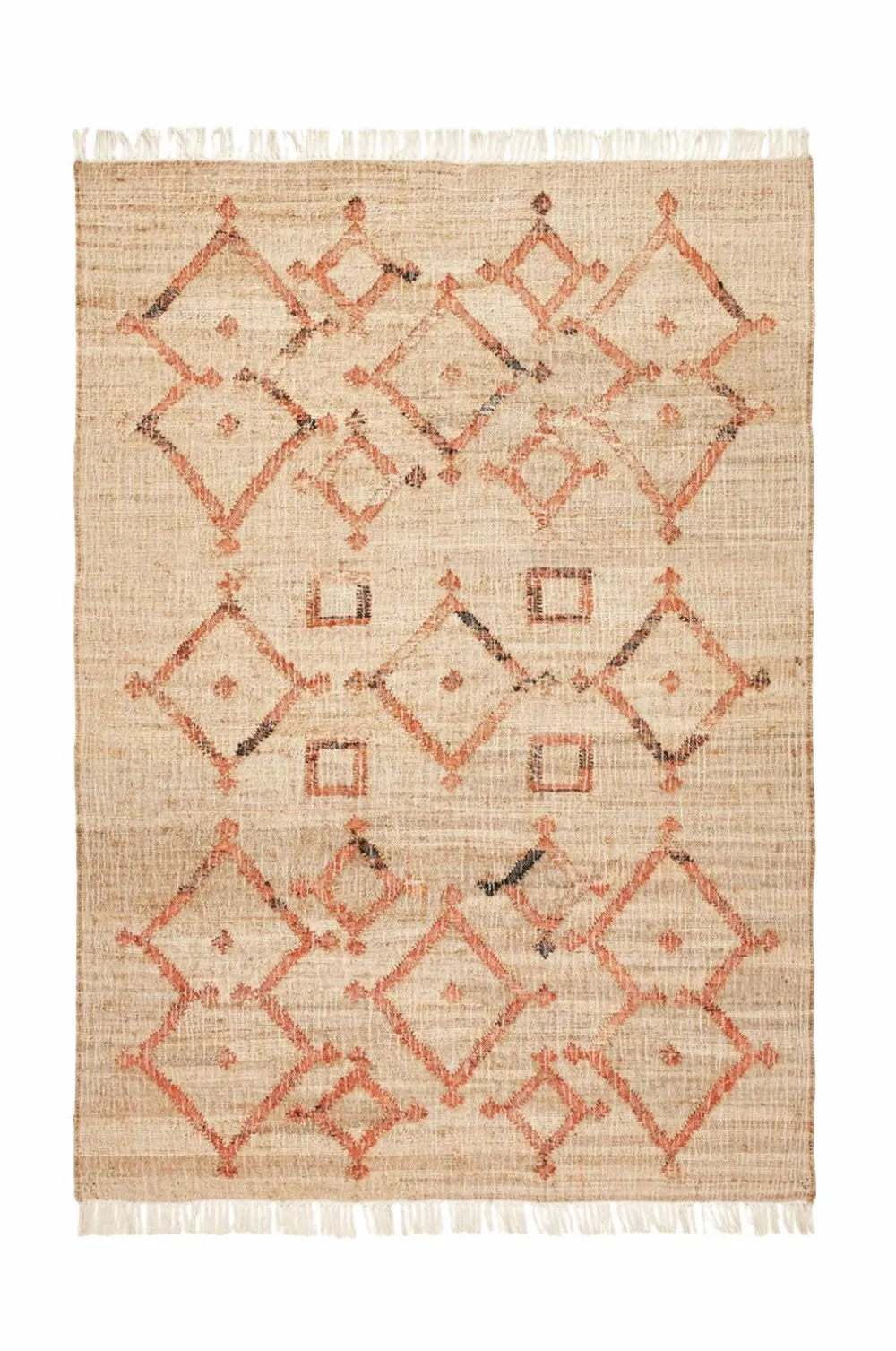 La Redoute AM.PM Panaji jute tæppe Naturlig/rød