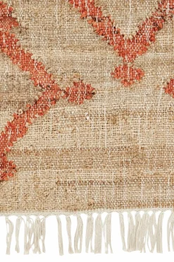 La Redoute AM.PM Panaji jute tæppe Naturlig/rød