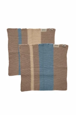 Andersen Opvask & Rengøring>Karklud , 2-p Blå/havre/beige