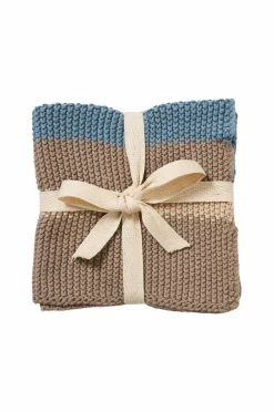 Andersen Opvask & Rengøring>Karklud , 2-p Blå/havre/beige
