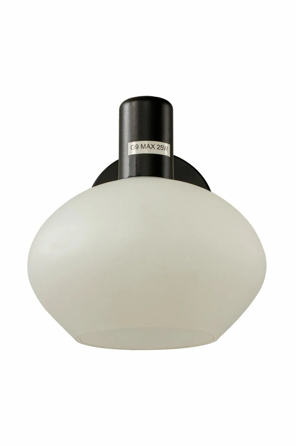 Aneta Lighting Badeværelseslampe Elba Sort/opal hvid Discount