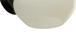 Aneta Lighting Badeværelseslampe Elba Sort/opal hvid Discount