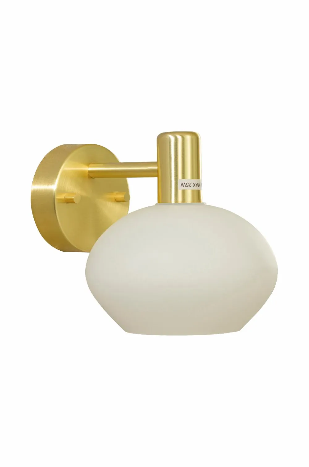 Aneta Lighting Badeværelseslampe Elba Mat messing/opal hvid Hot