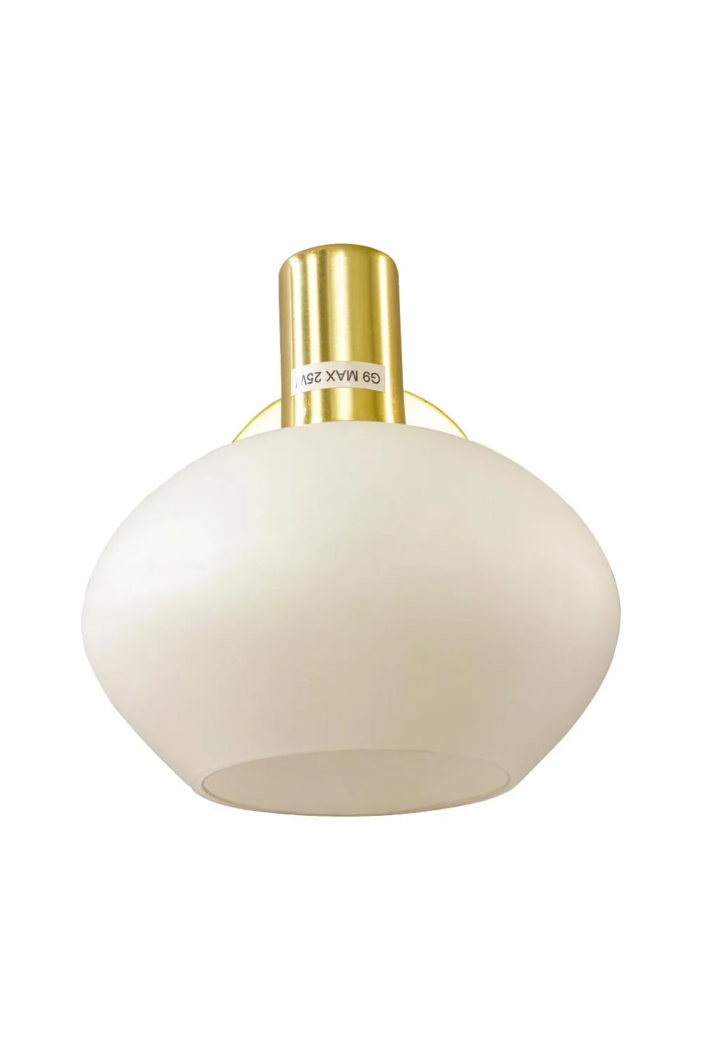 Aneta Lighting Badeværelseslampe Elba Mat messing/opal hvid Hot
