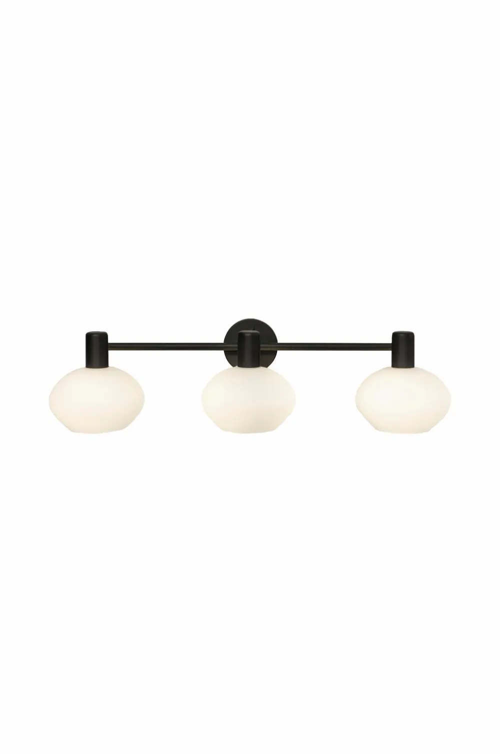 Aneta Lighting Badeværelseslampe Elba Sort/opal hvid Sale
