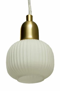 Aneta Lighting Pendel ELIN Mat messing/hvid Sale
