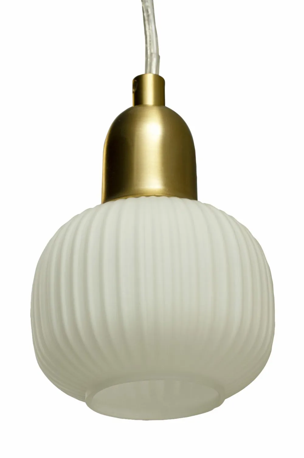 Aneta Lighting Pendel ELIN Mat messing/hvid Sale