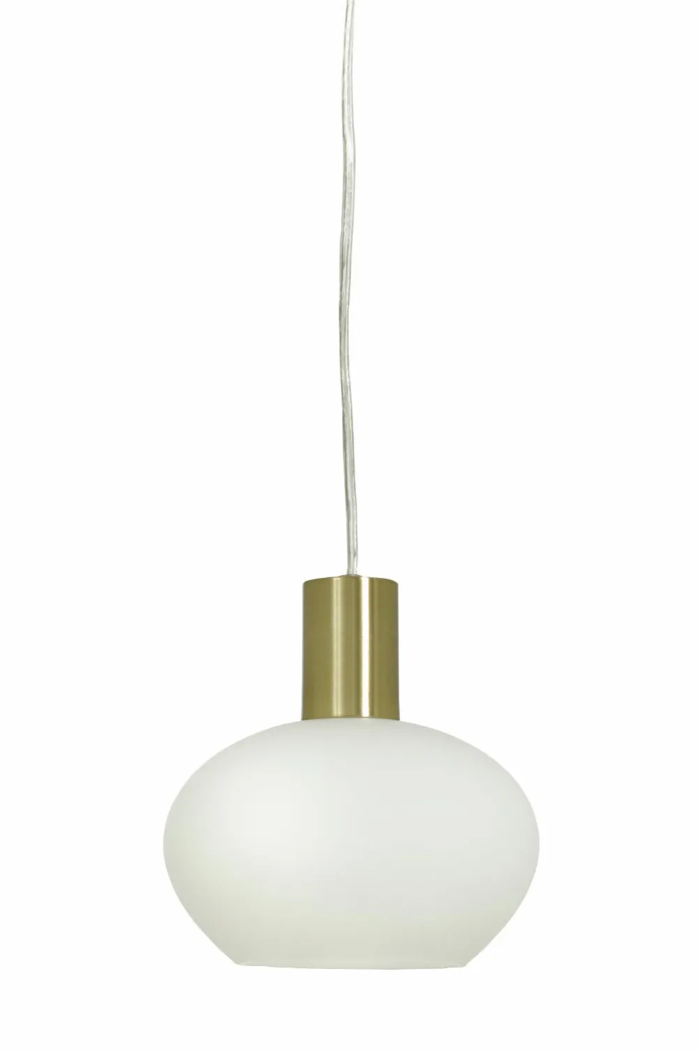 Aneta Lighting Pendel BELL Mat messing/hvid