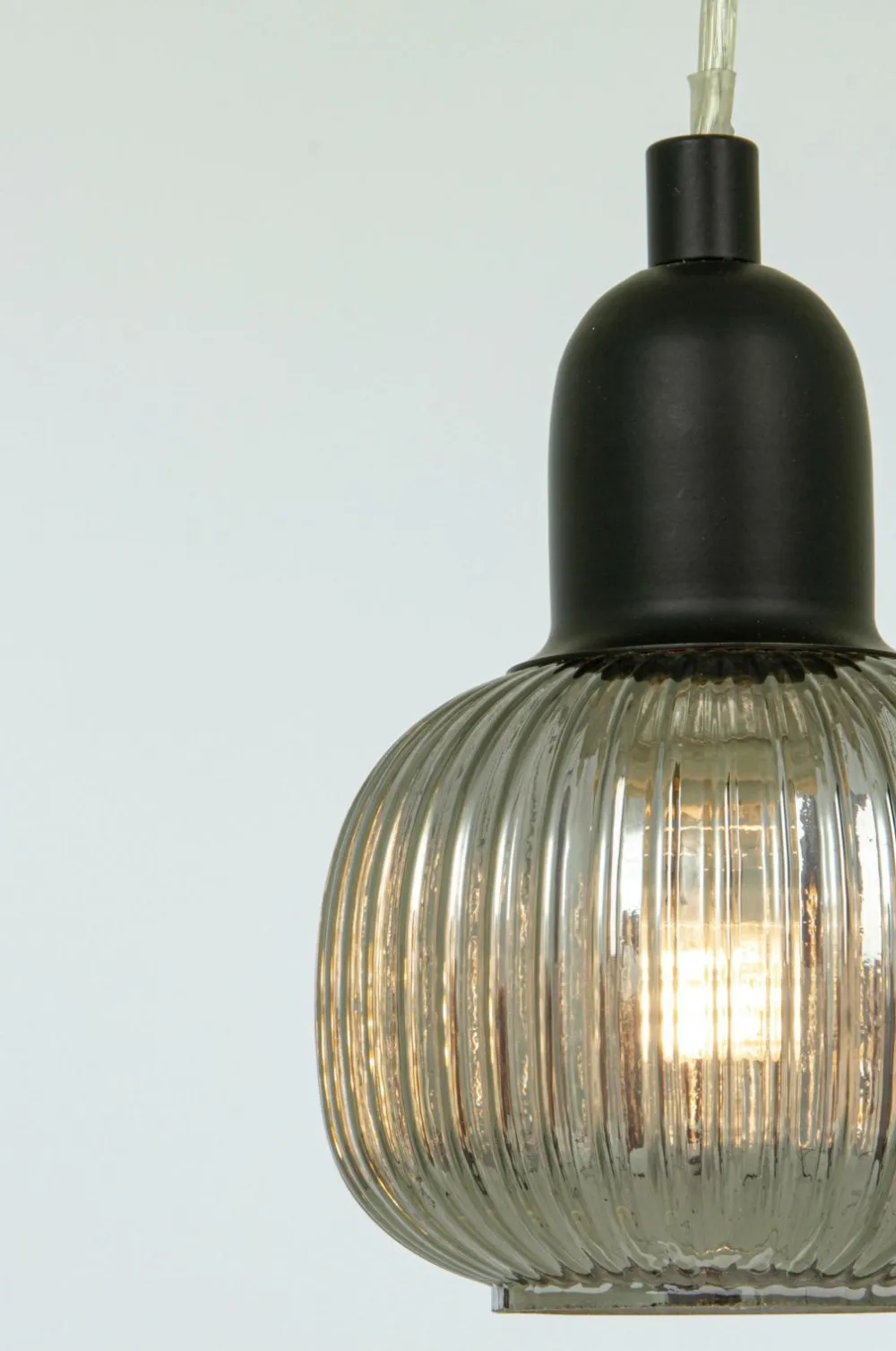 Aneta Lighting Pendel ELIN Sort/røggrå Clearance