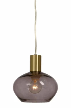 Aneta Lighting Pendel BELL Mat messing/røg New