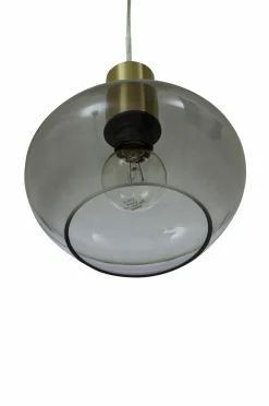 Aneta Lighting Pendel BELL Mat messing/røg New