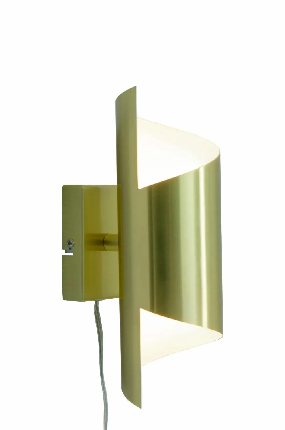 Aneta Lighting Væglampe Lucile mat messing/hvid New
