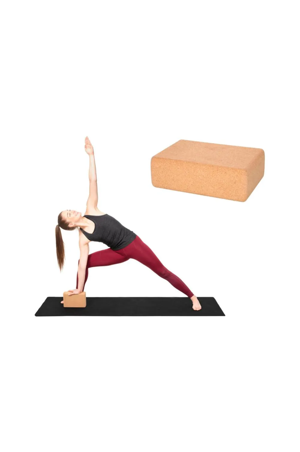 Atom Træningsredskaber & Udstyr|Træningsredskaber & Udstyr>Yoga-blok af kork No color