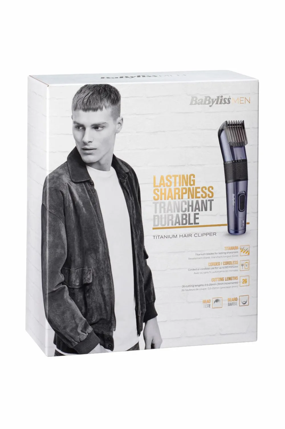 BaByliss Barbering|Barbering>Hårklipper Tiotanium E976E