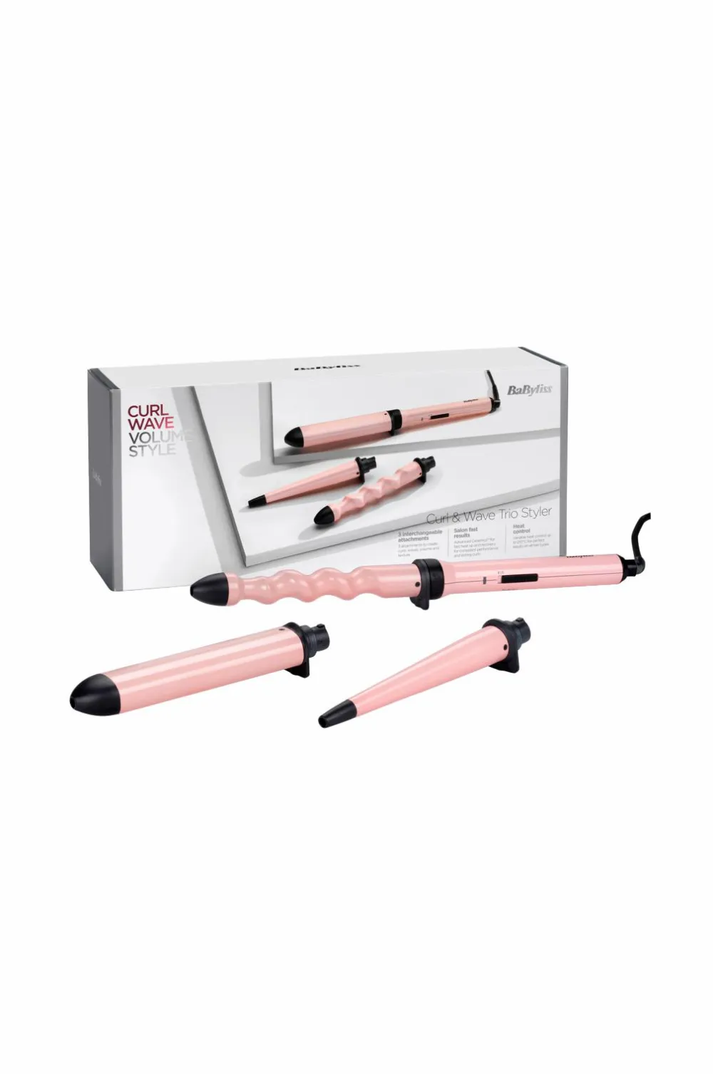 BaByliss Krøllejern Curl & Wave Trio MS750E Hot