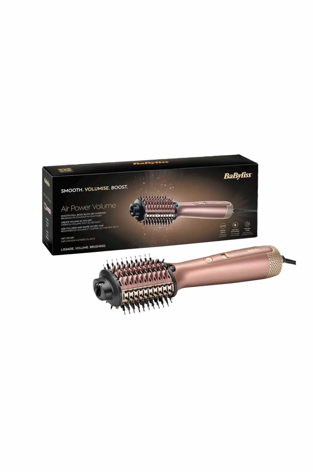 BaByliss Varmeredskaber>Varmluftsbørste Air Power Volume AS95E No color