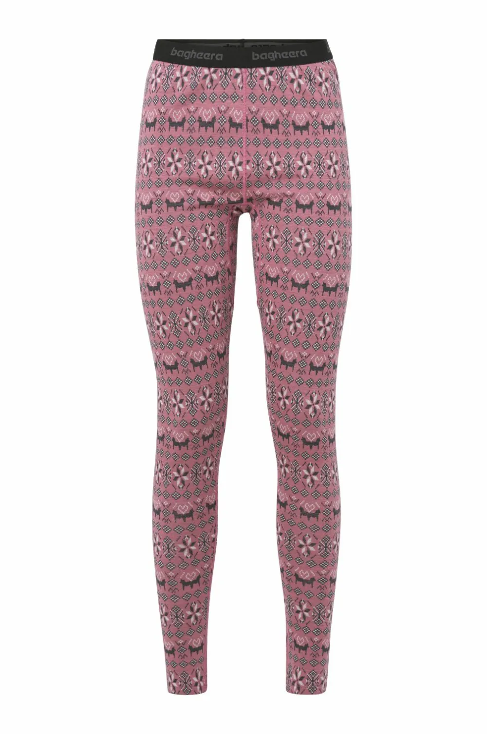 Bagheera Skiundertøj|Skiundertøj>Lange underbukser Merino Dalecarlian Pants III W Pink/dark grey