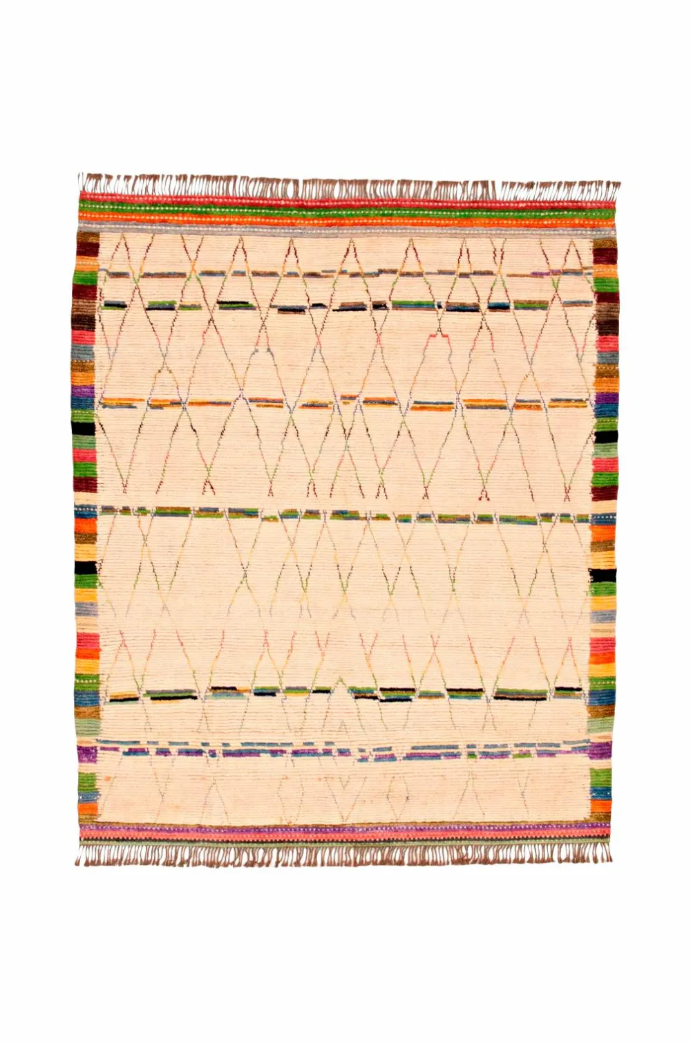 Bargi Uldtæpper>Uldtæppe Berber 260 x 308 cm Hvid