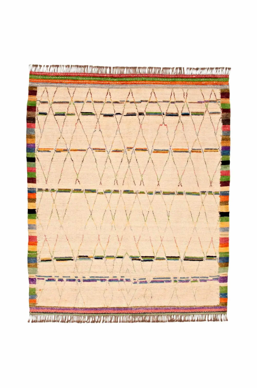Bargi Uldtæpper>Uldtæppe Berber 260 x 308 cm Hvid