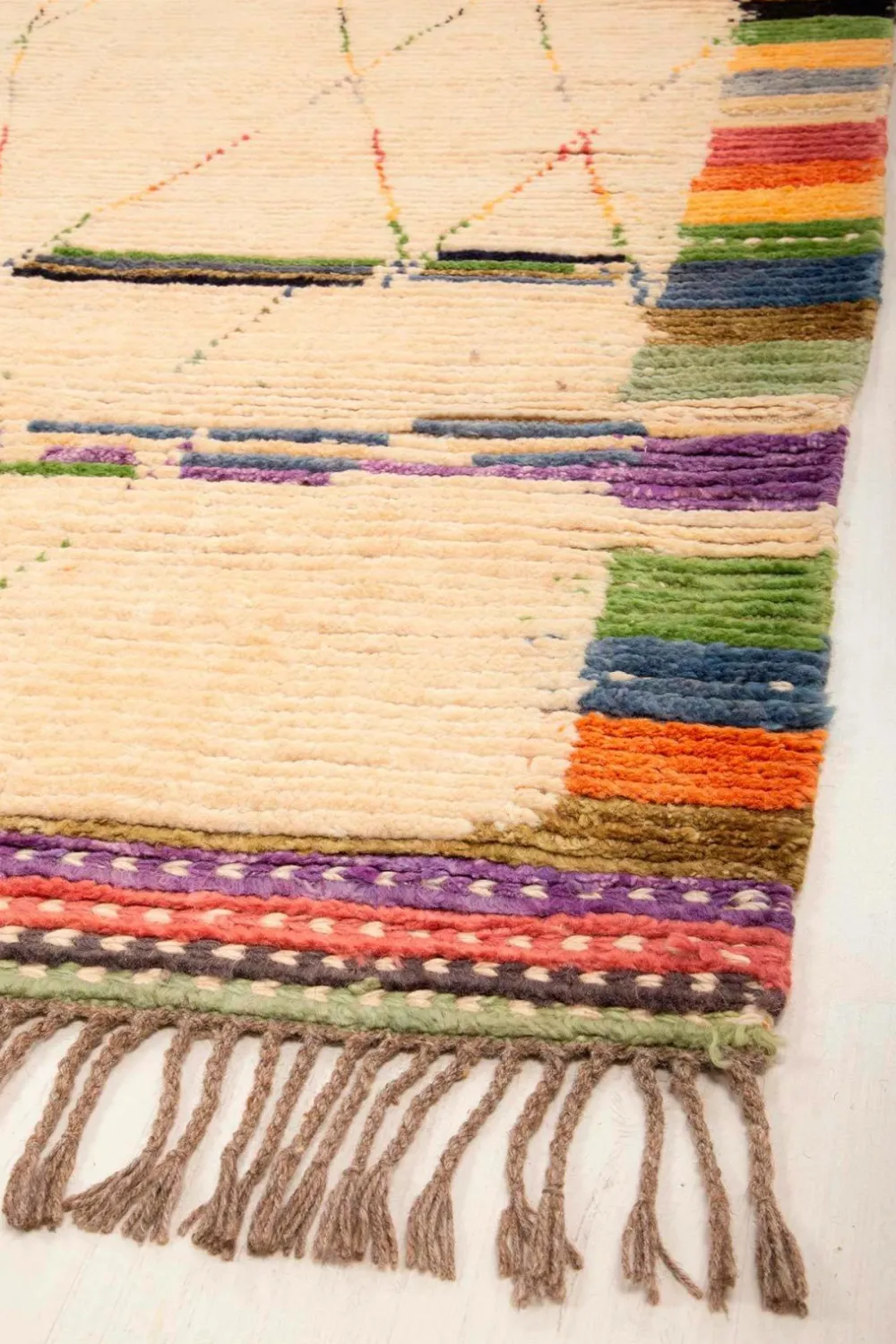 Bargi Uldtæpper>Uldtæppe Berber 260 x 308 cm Hvid