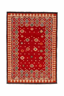Bargi Uldtæppe Kelim Multi 205x303 cm Rød New