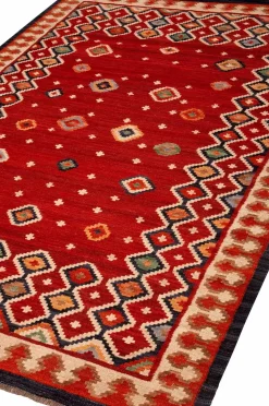 Bargi Uldtæppe Kelim Multi 205x303 cm Rød New