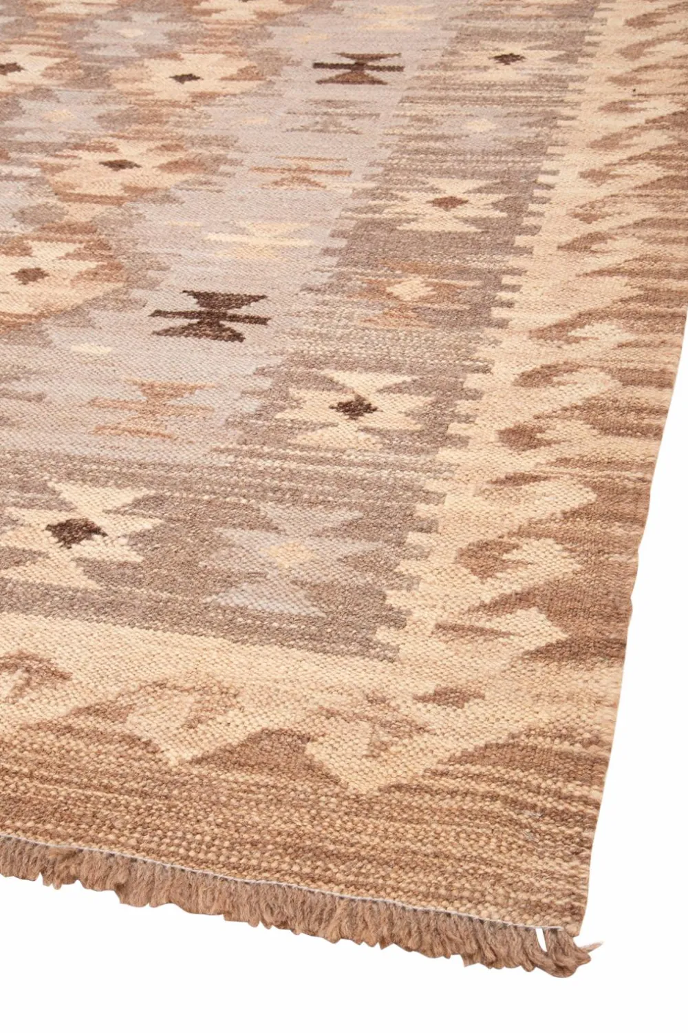 Bargi Uldtæpper>Uldtæppe Kilim Raw 205x291 cm Grå
