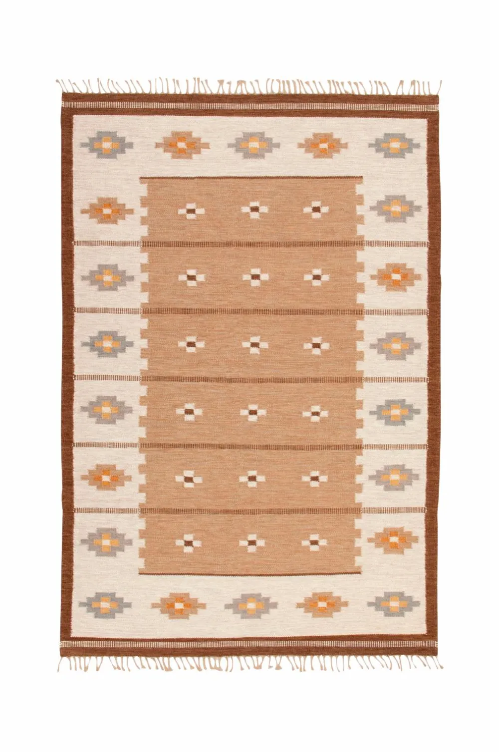 Bargi Uldtæpper>Uldtæppe Röllakan 250 x 350 cm Beige