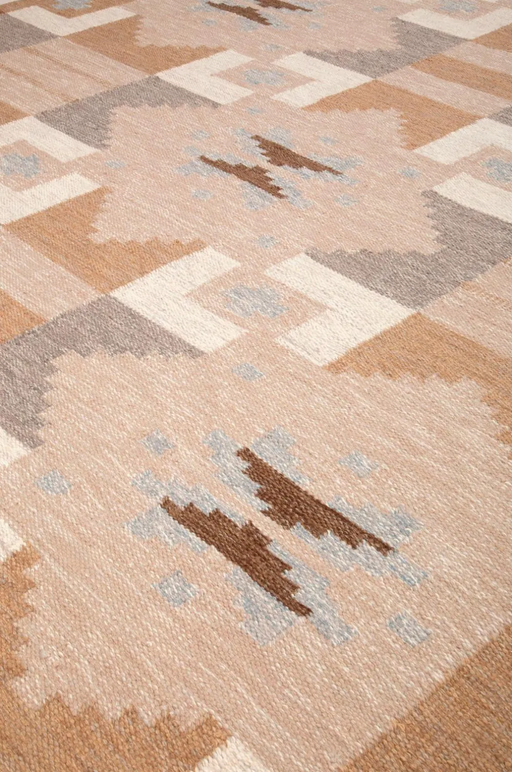 Bargi Uldtæpper>Uldtæppe Röllakan 250 x 350 cm Beige