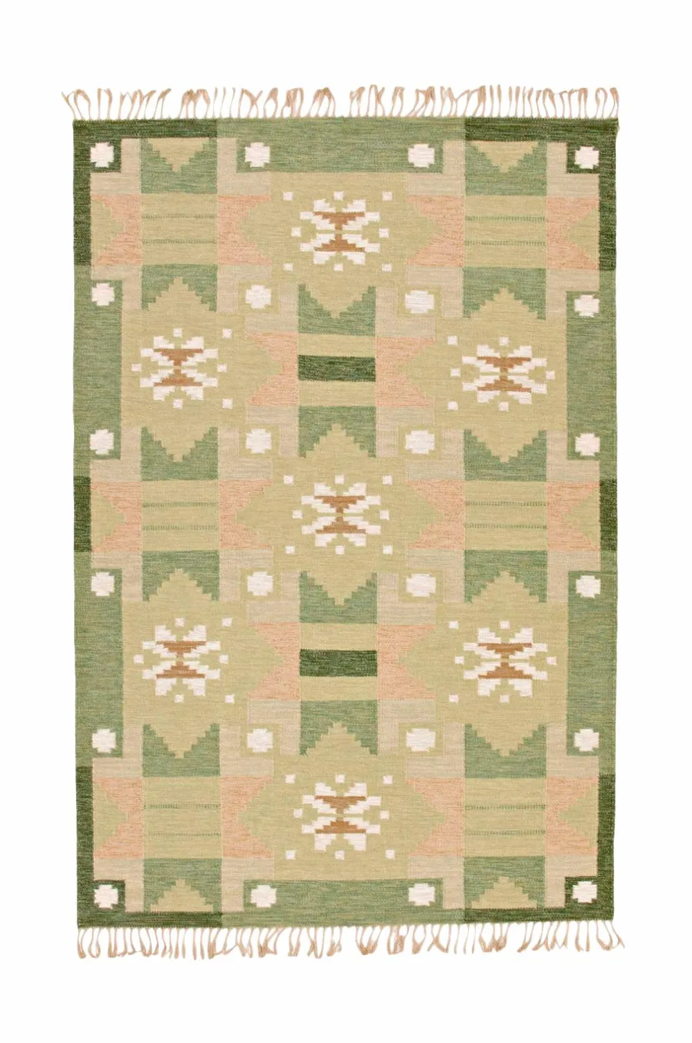 Bargi Uldtæpper>Uldtæppe Röllakan 250 x 350 cm Grøn