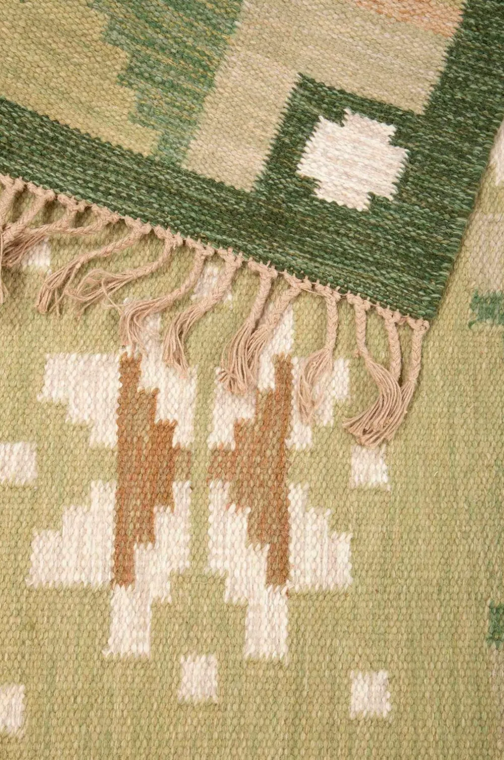 Bargi Uldtæpper>Uldtæppe Röllakan 250 x 350 cm Grøn