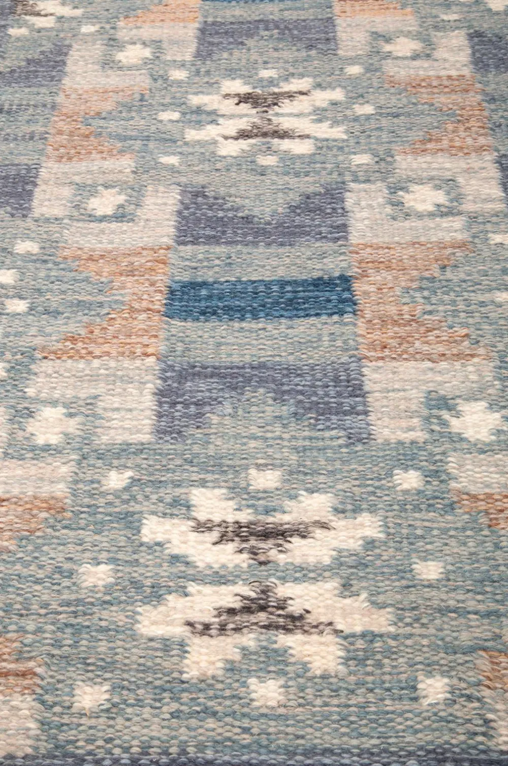 Bargi Uldtæpper>Uldtæppe Röllakan 80x300 cm Blå