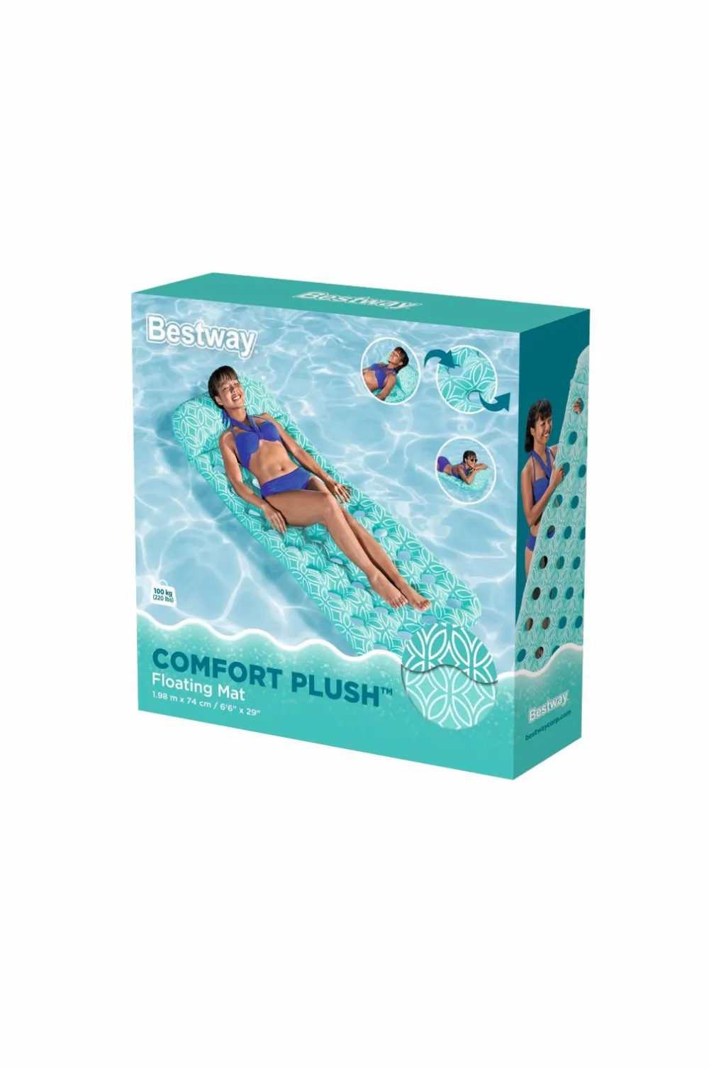 Bestway Luftmadras Comfort Plush 198 x 74 cm No color New