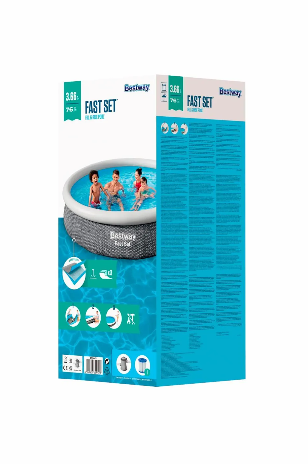 Bestway Udendørs Legetøj>Pool Fast Set 3,66 m X 76 cm No color