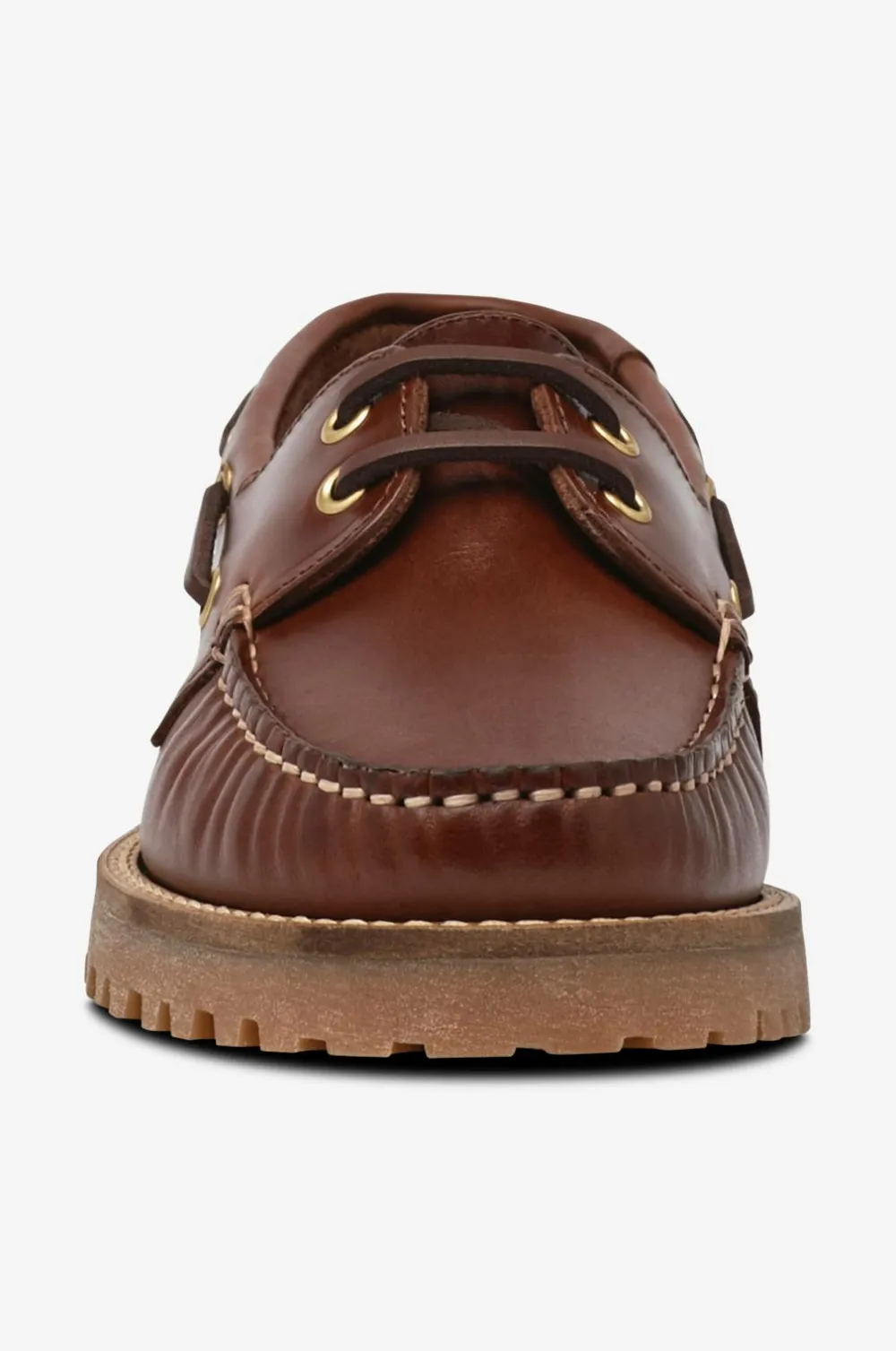 Bianco Loafers>Loafers Biacapri Boat Shoe Pull Up Leather Brown